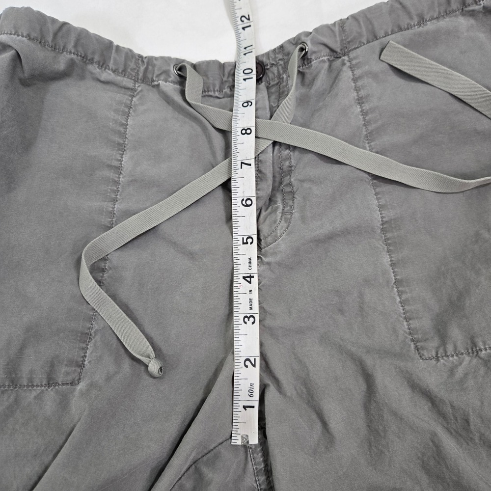 Vintage Calvin Klein Jeans 12 Parachute Cargo Pants Gray Drawstring Hem 90s Gorp - Picture 9 of 11